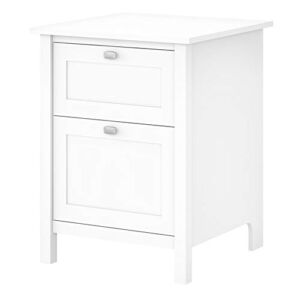 Bush Furniture Broadview File Cabinet, 23W, Pure White