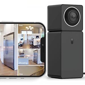 See 4 Views with 1 Security Camera, Indoor Home Cam Security with Two-Way Audio, 1080p Smart 360 Monitoring, WiFi, Night Vision, Motion Detection, Mobile App with Alerts, Cloud Storage, Alexa & Google