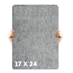 Wool Pressing Mat for Quilting- 17 x 24 Inches Wool Mat for Ironing Pads on Table Top or Iron Board- Heat Resistant Ironing Mat for Seamless Pressing, Quilters Supplies for Sewing Projects