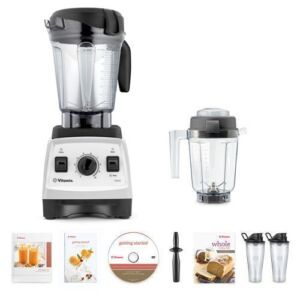7500 Blender Super Package, with 32oz Dry Grains Jar and 2- 20oz To-Go Cups (White)