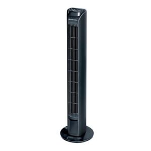 COMFORT ZONE CZTFR1BK 31″ Oscillating 3-Speed Tower Fan with Remote