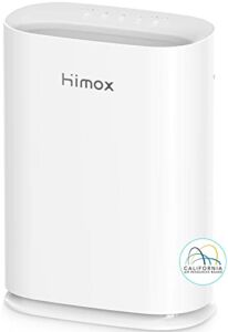HIMOX Air Purifiers for Home Large Room Mold Pets Odor Hair Allergies in Bedroom House Office 2000 ft², 5 in 1 Medical Grade H13 Ture HEPA Filter 99.99% Removal of Dust Smoke Pollen, Ozone Free, H05