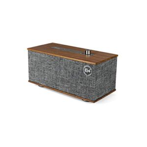 Klipsch The One with Google Voice Assistant Tabletop Wireless Stereo in Walnut | Bluetooth-Enabled, Multi-Room Ready, and fits Almost Anywhere