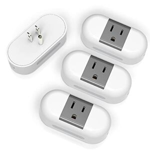 UCOMEN Smart Plug WiFi Outlet Mini Wall Charger Work with Alexa, Echo and Google Home &IFTTT, Night Light， Remote Control, Timer Function，4 Pack