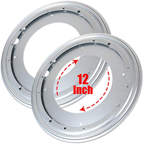 2Pack 12inch Lazy Susan Hardware, 5/16” Thick Turntable Bearings, 1000lbs Rotating Bearing Plate Heavy Duty for Rotating Table, Book Case, Serving Tray,DVD Tower, Corner Shelves, Shoe Rack | The Storepaperoomates Retail Market - Fast Affordable Shopping