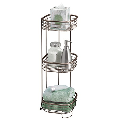 iDesign Standing Shower Caddy Organizer, The Forma Collection – 9.5″ x 9.5″ x 26.25″, Bronze | The Storepaperoomates Retail Market - Fast Affordable Shopping