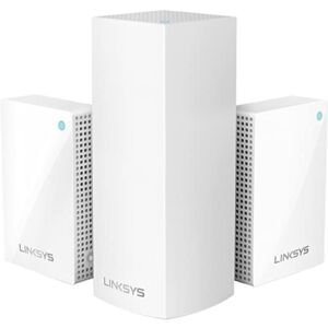 Linksys Velop Plug-in Home Mesh WiFi System, Up to 5,000 Sq. Ft, WiFi 5 Router + WiFi Extender Bundle – WHW0203P