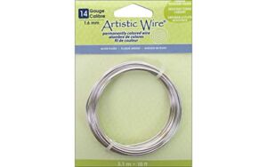 Artistic Wire 14 ga. Copper Wire 10 ft. Non Tarnish Silver