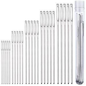 Tapestry Needles Five Sizes 14, 16, 18, 20, 24 – Large Eye Blunt Needles 25 Pcs for Cross Stich and More