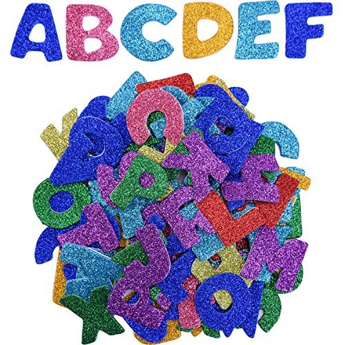 eBoot Glitter Foam Stickers Letter Sticker Self Adhesive Letters, Assorted Colors, 5 Sets | The Storepaperoomates Retail Market - Fast Affordable Shopping