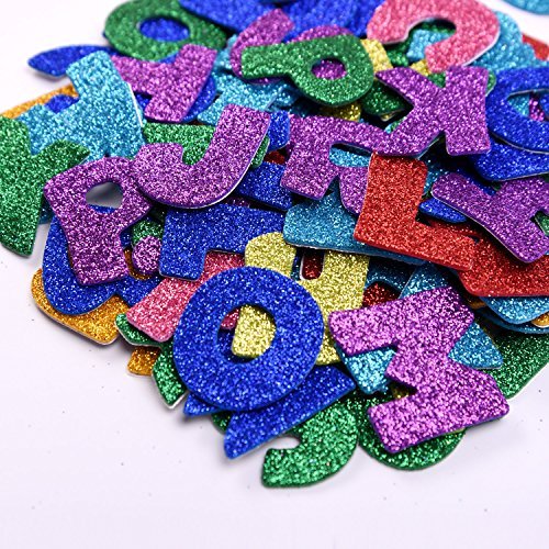 eBoot Glitter Foam Stickers Letter Sticker Self Adhesive Letters, Assorted Colors, 5 Sets | The Storepaperoomates Retail Market - Fast Affordable Shopping