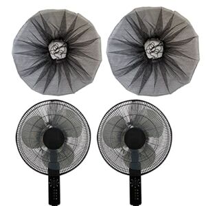 2 Pack – 18″ Fan Safety Protection Cover,Kid Children Baby Finger Protect Fan Net Guard,Washable Pedestal Fan Dustproof Cover,Summer Home Fan Safety Dust Cover,Perfect for Parents of Toddlers (Black)