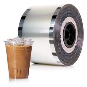 WYZworks Cup Sealer Film Clear – Bubble Boba Tea Clear Sealing Film for PP Plastic Cups, Seals 3275 cups @ 90mm-105mm