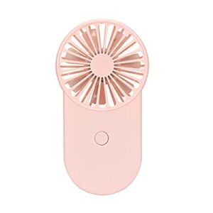 Dilexus Personal Fan Pink Mini Handheld Fan,USB Recharge,Colorful LED,Small Portable Hand Fan with 3 Speed Modes for Travel, Camping, Hiking and Office