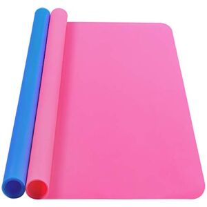 Silicone Mat for Crafts, IKOCO 15.7″x 11.8″ Clay Resin Art Mat A3 Large Nonstick Silicone Craft Sheet for Epoxy Resin Jewlery Casting