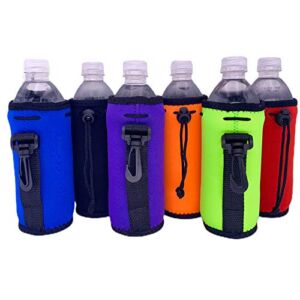 Blank Neoprene Water Bottle Coolie (Variety Color 6 Pack)