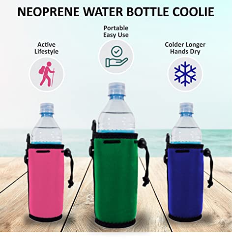 Blank Neoprene Water Bottle Coolie (Variety Color 6 Pack) | The Storepaperoomates Retail Market - Fast Affordable Shopping