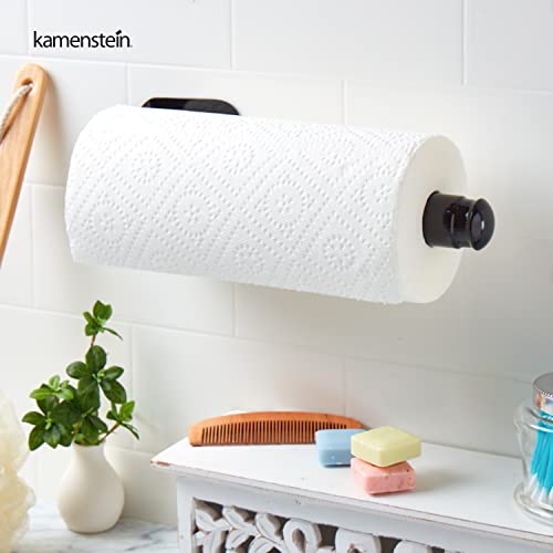 Kamenstein 5136780 Perfect Tear Patented Wall Mount Paper Towel Holder with Rounded Finial, 14-Inch, Black | The Storepaperoomates Retail Market - Fast Affordable Shopping