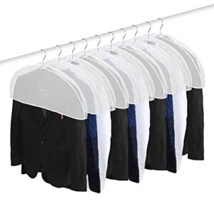 10Pack (24″x11″x2″)Storage Travel shoulder covers for clothes Clothing dust Cover Dust Bags Cover dress bag Hanging Garment Bag US