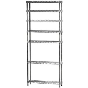 Shelving Inc. 8″ d x 18″ w x 54″ h Chrome Wire Shelving with 7 Shelves