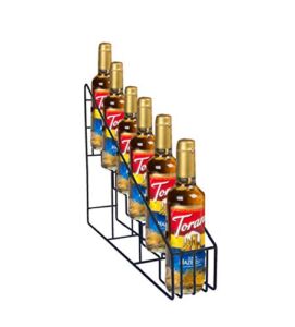 FixtureDisplays® Coffee Syrup Bottle Rack Wire Rack Bottle Glorifier Display Stand Rack Bar Liquor Display 10031-NPF