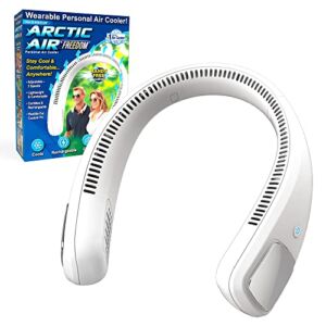 Arctic Air Freedom Personal Air Cooler – Portable 3-Speed Neck Fan, Hands-Free Wearable Design, Lightweight, Cordless And Rechargeable