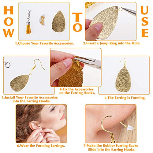 Hypoallergenic Earring Hooks, Thrilez 600Pcs Earring Making Kit with Hypoallergenic Earring Hooks, Jump Rings and Clear Rubber Earring Backs for DIY Jewelry Making (Silver and Gold) | The Storepaperoomates Retail Market - Fast Affordable Shopping