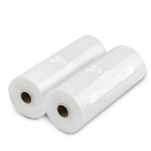 Vesta Precision Vacuum Seal Rolls | Clear and Embossed | 8” x 50’ | 2 Pack | Great for Food Storage and Sous Vide