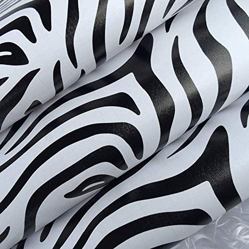 Taogift Self Adhesive Vinyl White Black Zebra Print Contact Paper Shelf Liner for Dresser Drawer Cabinets Table Furniture Walls Crafts Decal Removable 17.7×117 Inches | The Storepaperoomates Retail Market - Fast Affordable Shopping