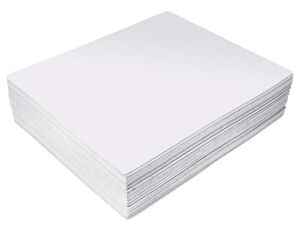 White EVA Foam Sheets, 30 Pack, 2mm Thick, 9 x 12 Inch, by Better Office Products, White Color, for Arts and Crafts, 30 Sheets Bulk Pack