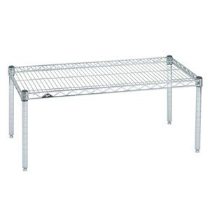 Omega 14″ Deep x 42″ Wide x 14″ High Chrome Stationary Dunnage Rack | The Storepaperoomates Retail Market - Fast Affordable Shopping