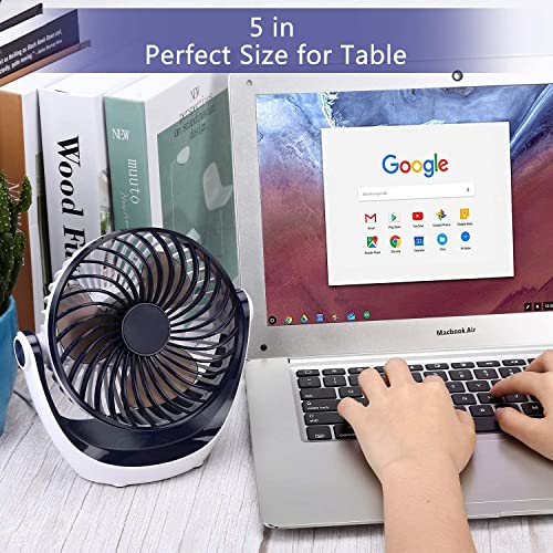 Aluan USB Plug in Desk Fan + Hands free Hanging Rechargeable Neck Fan, Perfect for Home Office Bedroom Outdoor | The Storepaperoomates Retail Market - Fast Affordable Shopping