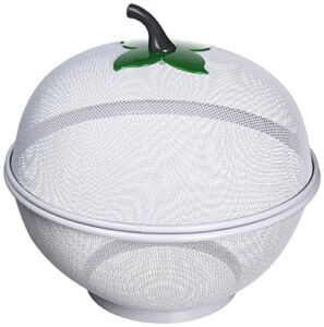 2203 Apple Shapped Fruit and Vegetable Basket,10 Inch,White