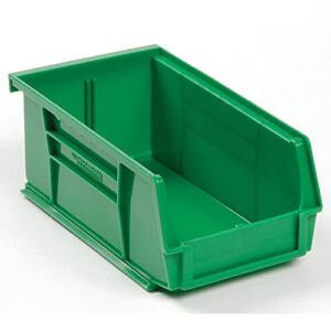Plastic Stackable Bin 4-1/8 x 7-3/8 x 3, Green – Lot of 24