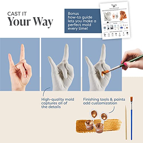 Discovering DIY Hand Casting Kit – Craft Supplies for Plaster Mold w/ Molding Powder, Gloves, Paint & Tools – Christmas Gifts for Women, Men and Anniversary – Couple Gifts for Adults | The Storepaperoomates Retail Market - Fast Affordable Shopping