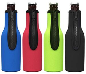 TahoeBay Beer Bottle Insulator Sleeves (Multicolor, 4)