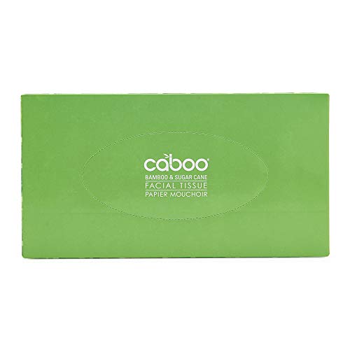 Caboo Tree Free Bamboo Facial Tissue Paper, Eco Friendly 2 Ply Tissue Flat Box – 184 Sheets Per Box, Total of 4 Boxes, 736 Total Tissues | The Storepaperoomates Retail Market - Fast Affordable Shopping