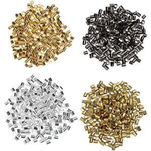 Crimping Beads for Jewelry Making, 2×2 mm Crimp Tube Spacers (1000 Pack)