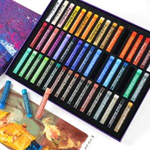 Paul Rubens Oil Pastels, 50 Colors Artist Soft Oil Pastels Vibrant and Creamy, Suitable for Artists, Beginners, Students, Kids Art Painting Drawing