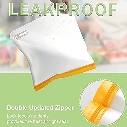 Anpro Reusable Food Storage Bags- 5 Gallon Reusable Storage Bags, 2 Reusable Sandwich Bags, Reusable Freezer Bags, Reusable Snack Bags, Extra Thick, Leak Proof, BPA Free, 7 Pack | The Storepaperoomates Retail Market - Fast Affordable Shopping