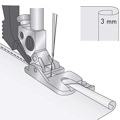 3Pcs Narrow Rolled Hem Sewing Machine Presser Foot Set (3mm, 4mm and 6mm) for All Low Shank Snap-On Singer, Brother, Babylock, Euro-Pro, Janome, Kenmore, White, Elna Sewing Machines | The Storepaperoomates Retail Market - Fast Affordable Shopping