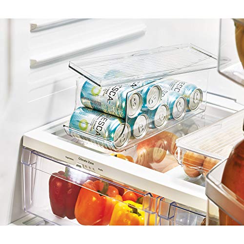 iDesign Plastic Food and Soda Can Lid for Refrigerator, Freezer, and Pantry for Organizing Tea, Pop, Beer, Water, BPA-Free, 13.75″ x 5.75″ x 5.75″, Clear | The Storepaperoomates Retail Market - Fast Affordable Shopping
