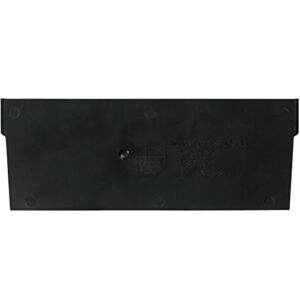 Plastic Shelf Bin Dividers, 7″ x 3″, Black, 50/Case