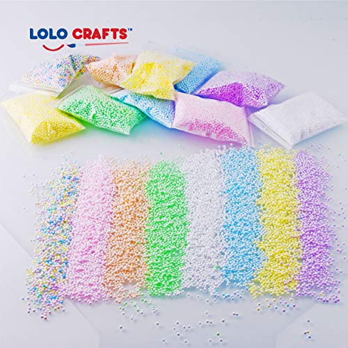 Slime Foam Beads Floam Balls – 18 Pack Pastel Microfoam Beads Kit 0.1-0.14 inch (90,000 Pcs) Micro Colors Rainbow Fruit Beads Craft Add ins DIY Kids Ingredients Flote Microbeads Sprinkles Supplies | The Storepaperoomates Retail Market - Fast Affordable Shopping
