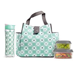 Fit+Fresh Westport Adult Insulated Lunch Bag women love as a Lunchbox, Lunch Tote – Cute Small Lunch Box For Women, Lunch box men, lunch bags women, insulated lunch box, lunch boxes, adult lunch, Aqua