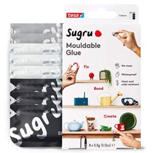 Sugru I000948 Multi-Purpose Glue for Creative Repair, Fixing and Making, 8-pack, Black, White & Gray, (Pack of 8)