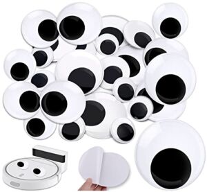 16 PCS Googly Eyes Self Adhesive – 2 Inch 3 Inch 4 Inch Sticky Large Googly Eyes – Giant Googly Eyes for DIY Crafts Christmas Halloween Decorations