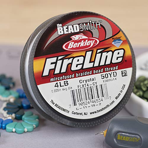 Beadsmith Fireline Braided Bead Thread, 4-Pound, 50 Yards (Crystal) | The Storepaperoomates Retail Market - Fast Affordable Shopping
