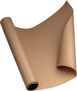 Kraft Paper Roll 30” X 1800” (150ft) Brown Mega Roll – Made in USA 100% Natural Recycled Material – Perfect for Packing, Wrapping, Craft, Postal, Shipping, Dunnage and Parcel
