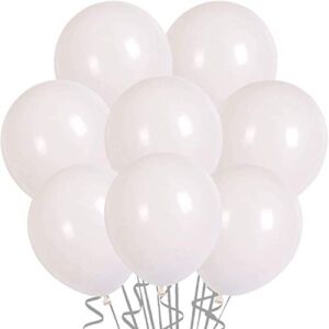25 Packs 18 Inch White Big Balloons for Thick Latex Balloons for Baby Shower Birthday Wedding Party Decorations (White)
